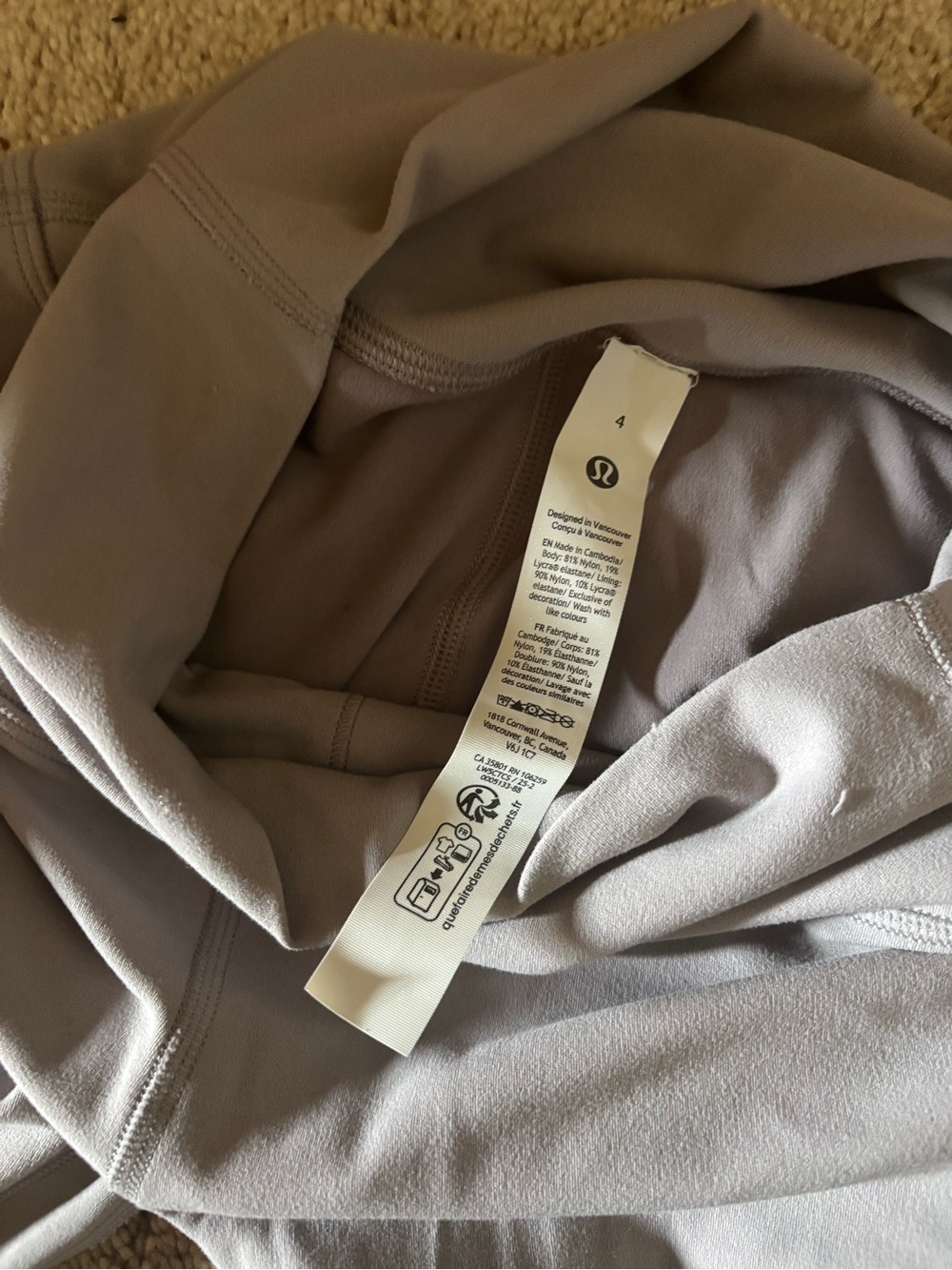 Lululemon Women’s Mauve Grey Define Jacket and Leggings - Picture 5 of 7